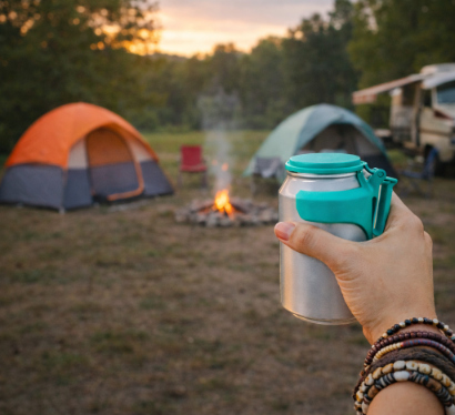 camping using the Klever Cap